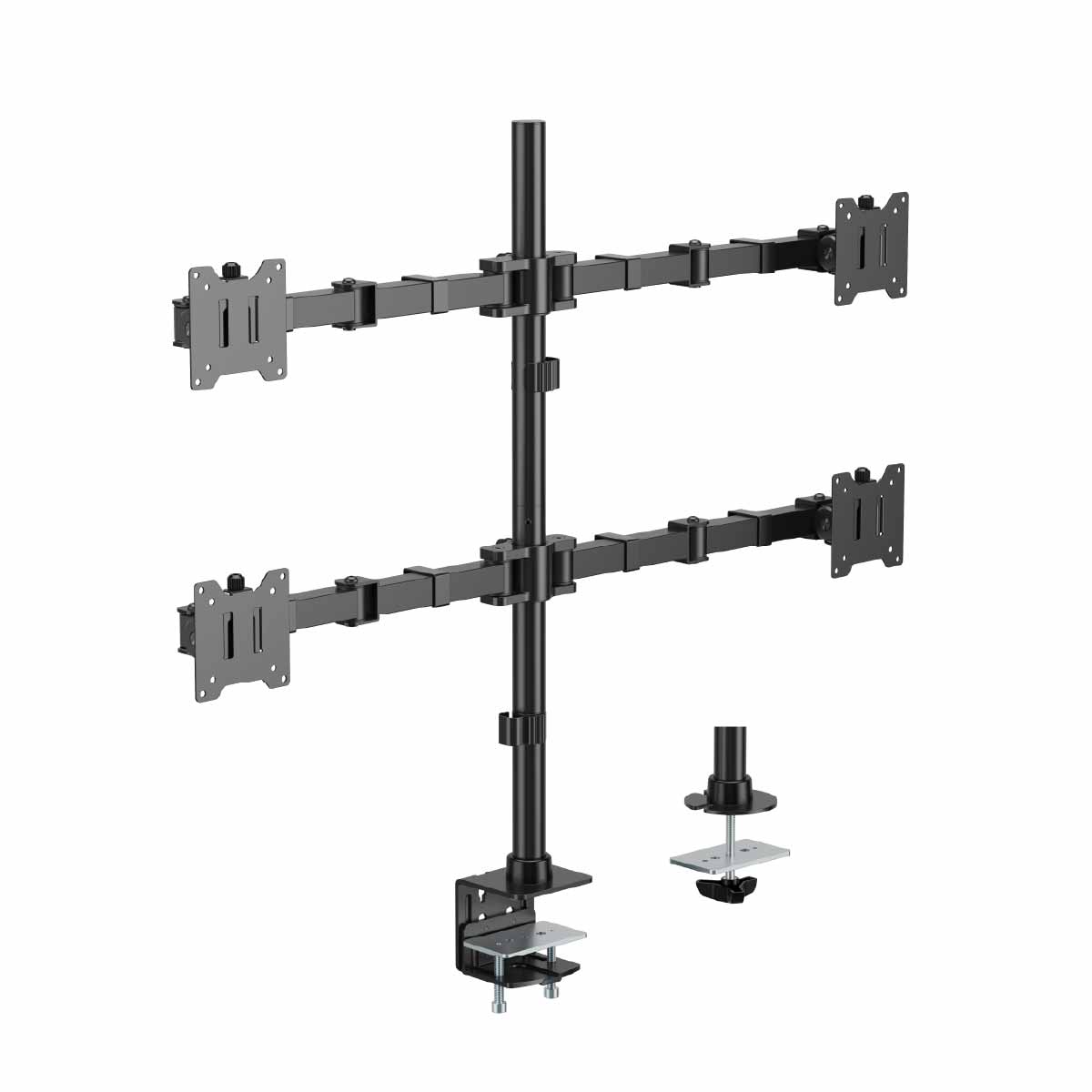 Heavy-Duty Articulating Quad Monitor Arm